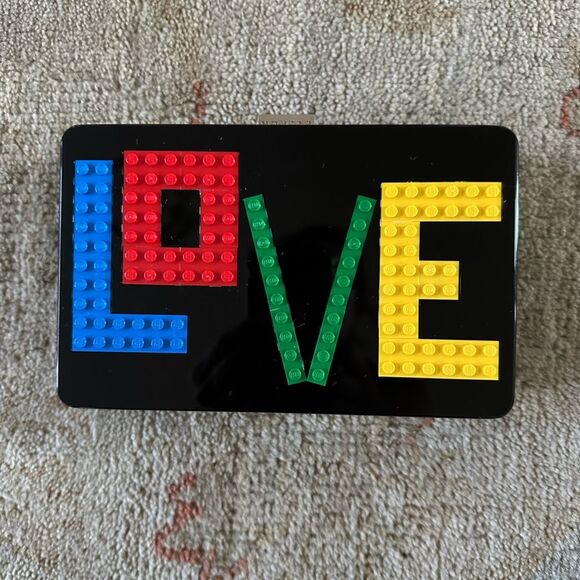 Les Petit Joueurs Lego Love Acrylic Clutch Bag - Picture 2 of 6